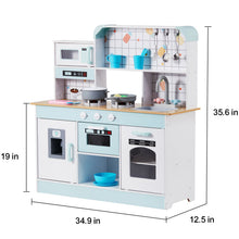 Load image into Gallery viewer, Kitchen Playset Kids Pretend Cooking Play Toy 24 Piece Accessories White