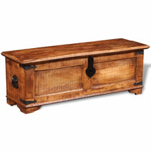 Load image into Gallery viewer, Wooden Storage Chest Rough Mango Wood