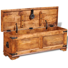 Load image into Gallery viewer, Wooden Storage Chest Rough Mango Wood