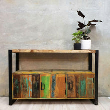 Load image into Gallery viewer, Buffet Table in Reclaimed Wood 120cm Length