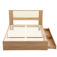 Load image into Gallery viewer, Artiss Queen Bed Frame with 2 Drawers, PU Leather Headboard & Charging Station