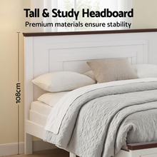 Load image into Gallery viewer, Artiss Double Wooden Bed Frame and 2 Bedside Table Bedroom Furniture Set