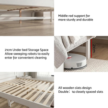 Load image into Gallery viewer, Artiss Queen Wooden Bed Frame and 2 Bedside Table Bedroom Furniture Set