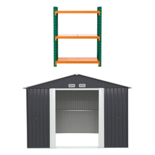 Load image into Gallery viewer, Giantz Garden Shed with 3-Tier Garage Shelving Rack Outdoor Tool Storage Racks