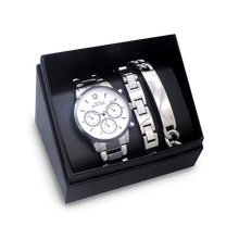 Load image into Gallery viewer, Mothers Day watch gift Men's Republic Watch set 2 Bracelet - Chrome/Black