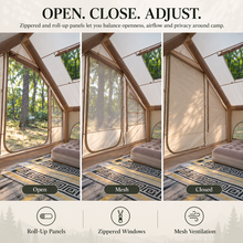Load image into Gallery viewer, Weisshorn A-Frame Inflatable Air Tent with Mesh Windows, Family Glamping