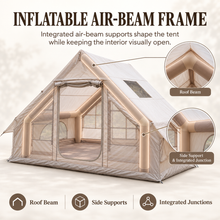 Load image into Gallery viewer, Weisshorn A-Frame Inflatable Air Tent with Mesh Windows, Family Glamping