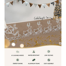 Load image into Gallery viewer, 1X Christmas Lights Reindeer Sleigh 806 LED Decorations Jingle Jollys