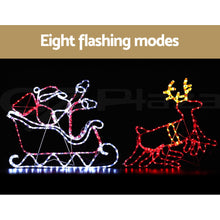 Load image into Gallery viewer, 1X Christmas Lights Reindeer Sleigh 806 LED Decorations Jingle Jollys