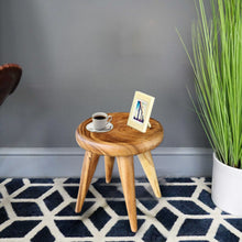 Load image into Gallery viewer, Round Coffee Side Table Timber-40 cm across