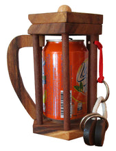 Load image into Gallery viewer, Brainteaser cold drink can puzzle challenge - open the lock before you can have a drink!