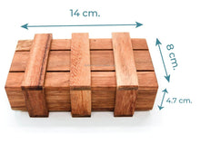 Load image into Gallery viewer, Secret Lock Box Wood Brain Teaser Puzzle - Unique Design - Put a Gift Inside-they have to work out how to open
