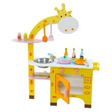 Load image into Gallery viewer, Wooden Kitchen Playset for Kids (Giraffe Shape Kitchen Set) EK-KP-102-MS
