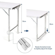 Load image into Gallery viewer, Camping Table 120cm Silver With Black Storage Bag