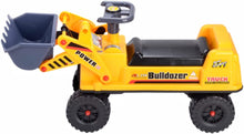 Load image into Gallery viewer, GOMINIMO Kids Ride On Bulldozer Digger Tractor Excavator Toy Car with Helmet