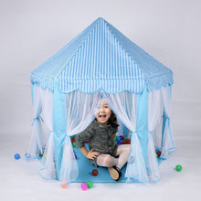 Load image into Gallery viewer, Kids pretend PlayHexagonal Tent (Blue)