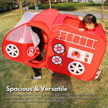Load image into Gallery viewer, Kids Fire fighting truck Tent (Red)