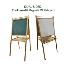 Load image into Gallery viewer, Bamboo Kids Dual-Sided Art Easel with Painting and Drawing Accessories