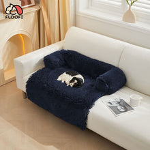 Load image into Gallery viewer, Pet Sofa Cover Soft with Bolster M Size (Dark Blue)