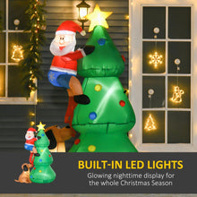 Load image into Gallery viewer, 1.8m Santa Climbing Tree Christmas Inflatable with LED