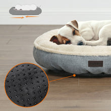 Load image into Gallery viewer, 55cm Dog Sofa Bed Round Shape Fabric Grey