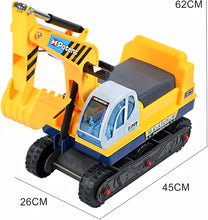 Load image into Gallery viewer, GOMINIMO Kids Ride On Sand Excavator Toy Car with Helmet