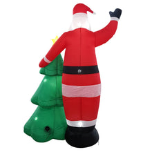 Load image into Gallery viewer, 2.5m Santa and Christmas Tree Christmas Inflatable with LED