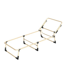 Load image into Gallery viewer, KILIROO Folding Camping Cot Bed 600D Oxford Fabric with Removable Pillow, Navy Blue