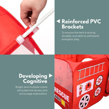 Load image into Gallery viewer, Kids Fire fighting truck Tent (Red)