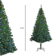 Load image into Gallery viewer, 2.4m Christmas Tree with 4 Colour LED