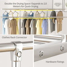 Load image into Gallery viewer, EKKIO Clothes Rack Stainless Steel Two Rail