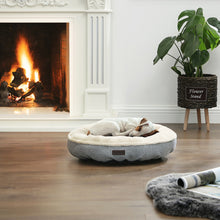 Load image into Gallery viewer, 55cm Dog Sofa Bed Round Shape Fabric Grey