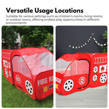 Load image into Gallery viewer, Kids Fire fighting truck Tent (Red)