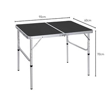 Load image into Gallery viewer, Camping Table 90cm Black