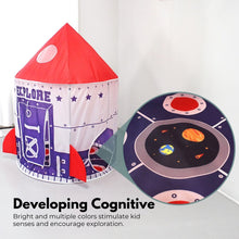 Load image into Gallery viewer, Kids spaceship Tent (Purple and Red)