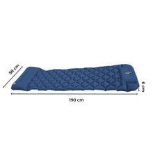 Load image into Gallery viewer, Inflatable Camping Sleeping Pad (Blue)
