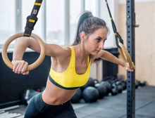 Load image into Gallery viewer, Wooden Gymnastic Rings with Adjustable Numbered Straps (Wooden)