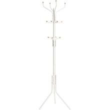 Load image into Gallery viewer, SONGMICS Metal Coat Rack 182 cm Tall Hall Tree White
