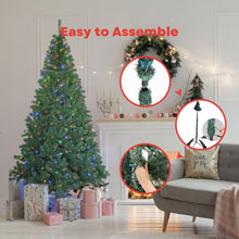 Load image into Gallery viewer, 2.4m Christmas Tree with 4 Colour LED