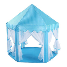 Load image into Gallery viewer, Kids pretend PlayHexagonal Tent (Blue)