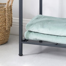 Load image into Gallery viewer, Bathroom Shelf 5-Tier Storage Rack with Adjustable Shelf Black