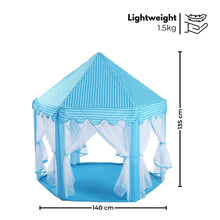 Load image into Gallery viewer, Kids pretend PlayHexagonal Tent (Blue)