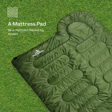 Load image into Gallery viewer, KILIROO Sleeping Bag 500GSM Army Green