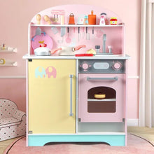 Load image into Gallery viewer, Wooden Kitchen Playset for Kids (Japanese Style Kitchen Set, Pink) EK-KP-106-MS