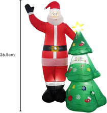 Load image into Gallery viewer, 2.5m Santa and Christmas Tree Christmas Inflatable with LED