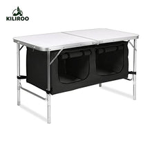 Load image into Gallery viewer, Camping Table 120cm Silver With Black Storage Bag