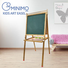 Load image into Gallery viewer, Bamboo Kids Dual-Sided Art Easel with Painting and Drawing Accessories