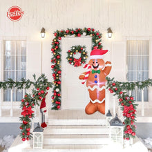 Load image into Gallery viewer, 1.5m Gingerbread Man Christmas Inflatable with LED