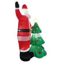 Load image into Gallery viewer, 2.5m Santa and Christmas Tree Christmas Inflatable with LED