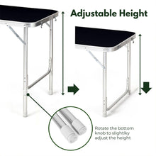 Load image into Gallery viewer, Camping Table 120cm Black With Grey Storage Bag
